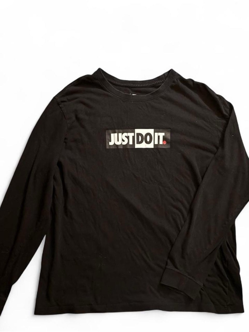Nike Black Long-Sleeve 'Just Do It.' Graphic Tee